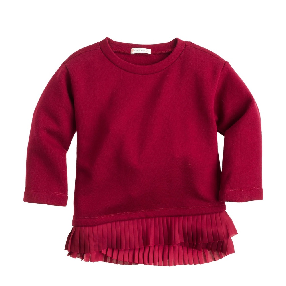 J. Crew ruffle sweatshirt